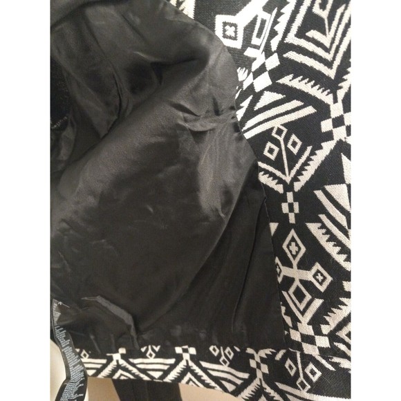 Forever 21 Womens Junior Black/white Astec Long Sleeve Jacket Size M - Picture 10 of 13